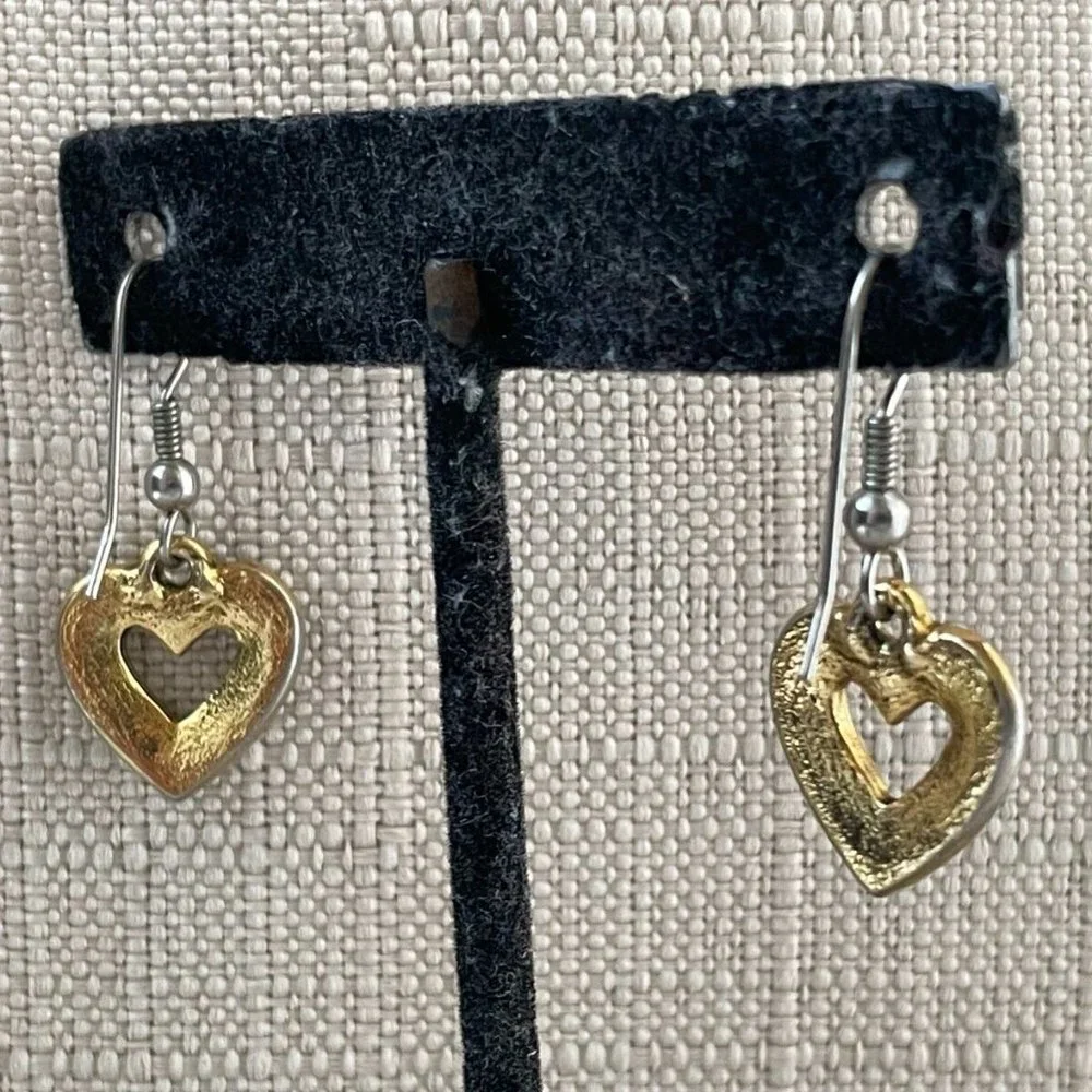 Vintage Earrings Gold Tone Fashion Ear Jewelry Women Earrings - Picture 10 of 10